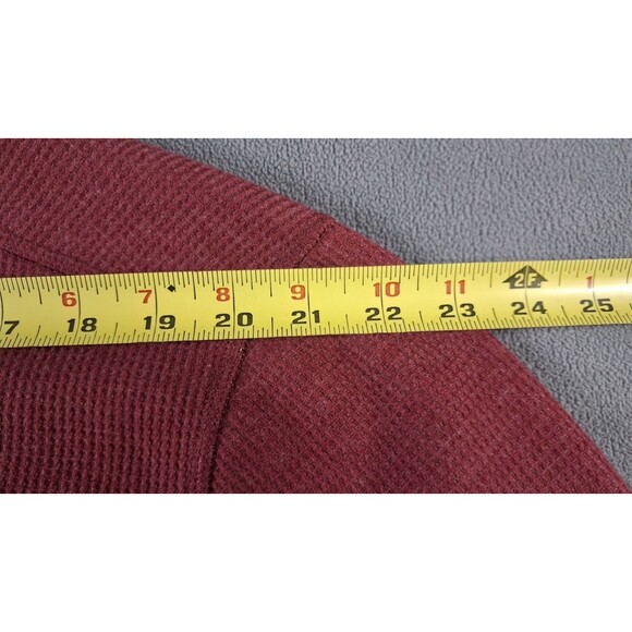 Eddie Bauer Men's 1/4 Snap Sweater Fleece Pullover TXL Fully lined snaps red - Picture 11 of 14
